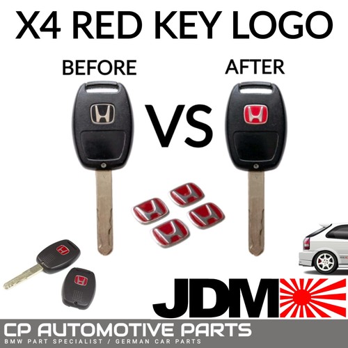 Honda red remote key fob - 4x,