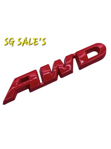 Awd badge red - badge,
