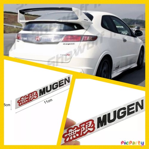 Mugen aluminium badge - 3d,