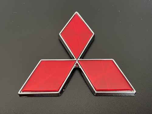 Red mitsubishi badge 2cm - badge, 10.2cm