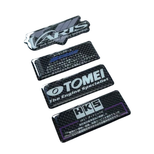 Badge epoxy carbon style - badge, 3d